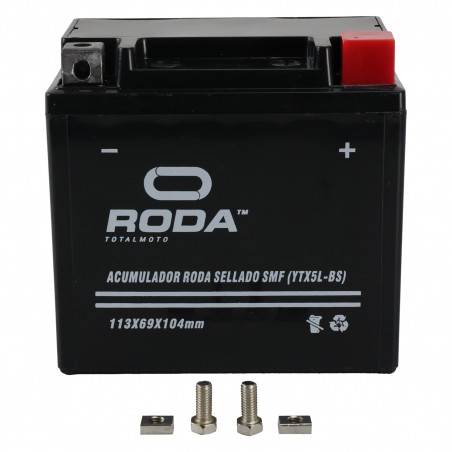 ACUMULADOR SELLADO SMF (YTX5L-BS) RODA 12V 4.5A