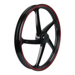 RIN DELANTERO 17 NEGRO FILO ROJO ITALIKA 125 Z (16-19)