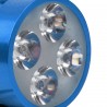 FARO AUXILIAR 4 LEDS CON ESTROBO AZUL 12V 4W