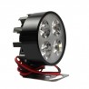 FARO AUXILIAR 4 LEDS CON ESTROBO NEGRO 12V 4W