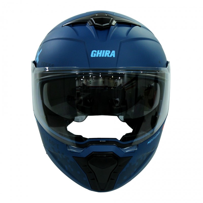 CASCO GHIRA GH1000PRO AZUL MATE GAMER CONTINUE ABATIBLE SVS