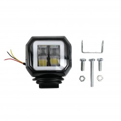 FARO AUXILIAR LED CUADRADO 10-80V 20W