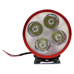 FARO AUXILIAR 4 LEDS CON ESTROBO ROJO 12V 4W SUSTITUYE