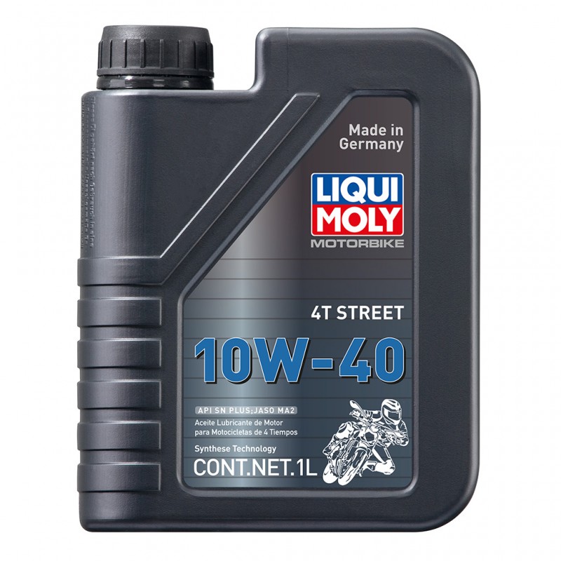 ACEITE 10W40 SINTETICO SN PLUS/MA2 1L (C/6) MOTO 4T LIQUI MOLY