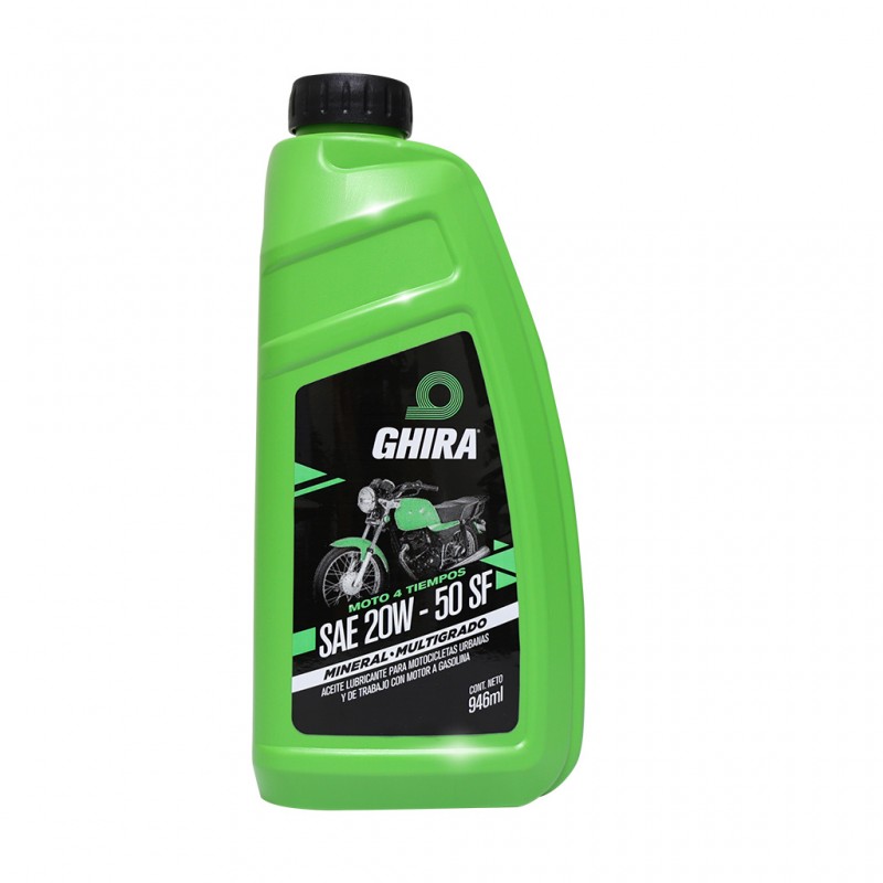 ACEITE SF 20W50 MINERAL 0.946L MOTO 4T GHIRA